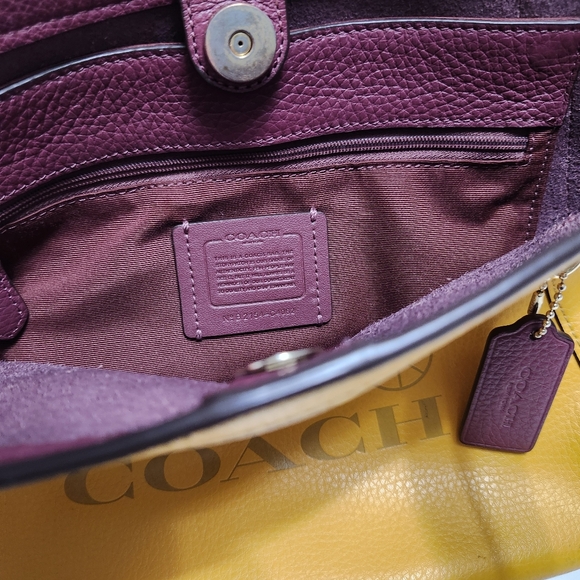 COACH Leather Colorblock Horse  & Carriage Handbag Purse - Picture 13 of 17